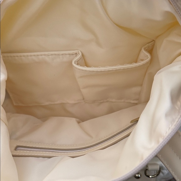 NWT Chic Cream Quilted Backpack main image 5